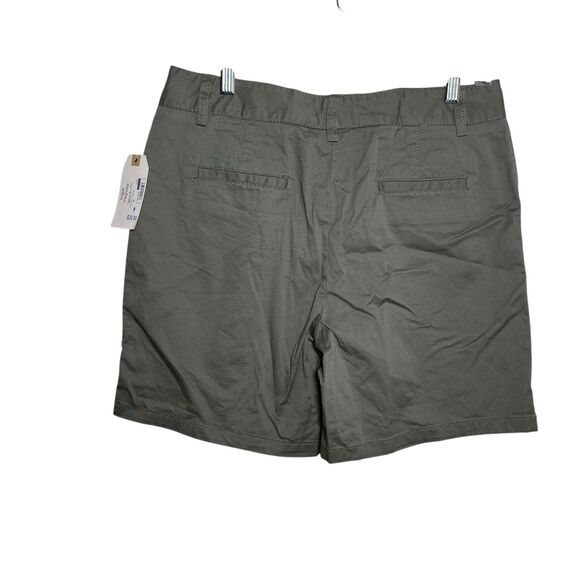 Sugar Magnolia Shorts Women's 8 Green Casual 7" Inseam Chino Flat NWT - Picture 4 of 9